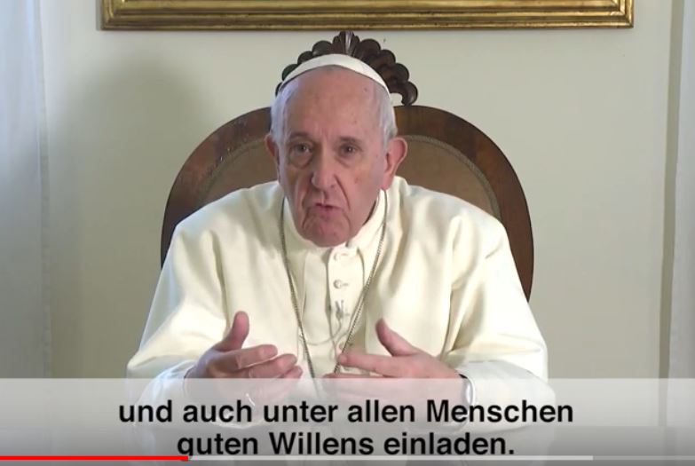 Erstes Papstvideo 2020: Friede ist Aufgabe aller Religionen