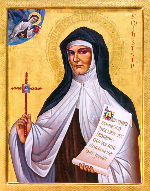 Heilige Edith Stein Macarius Tauc: Ikone, in der Kirche St. Martin in Bad Bergzabern 