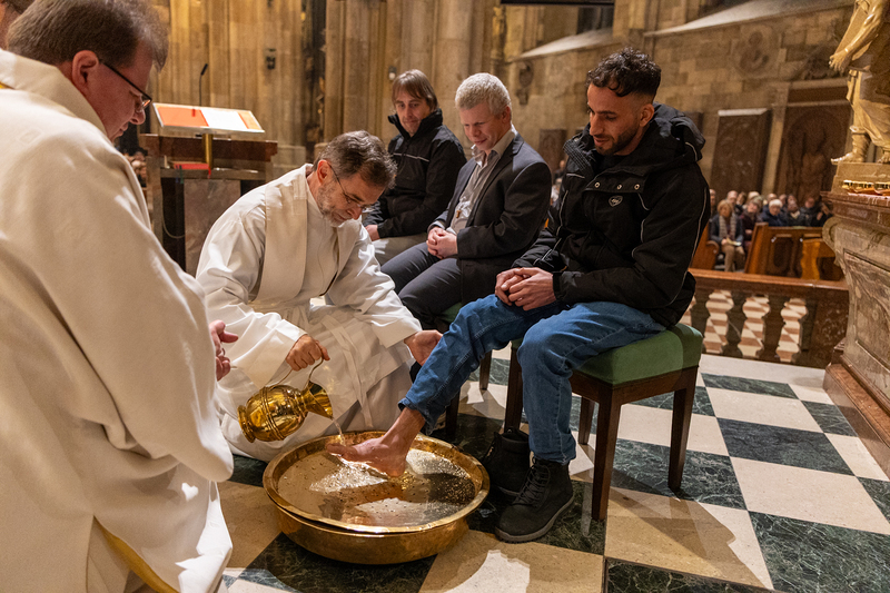 Fußwaschung am Gründonnerstag